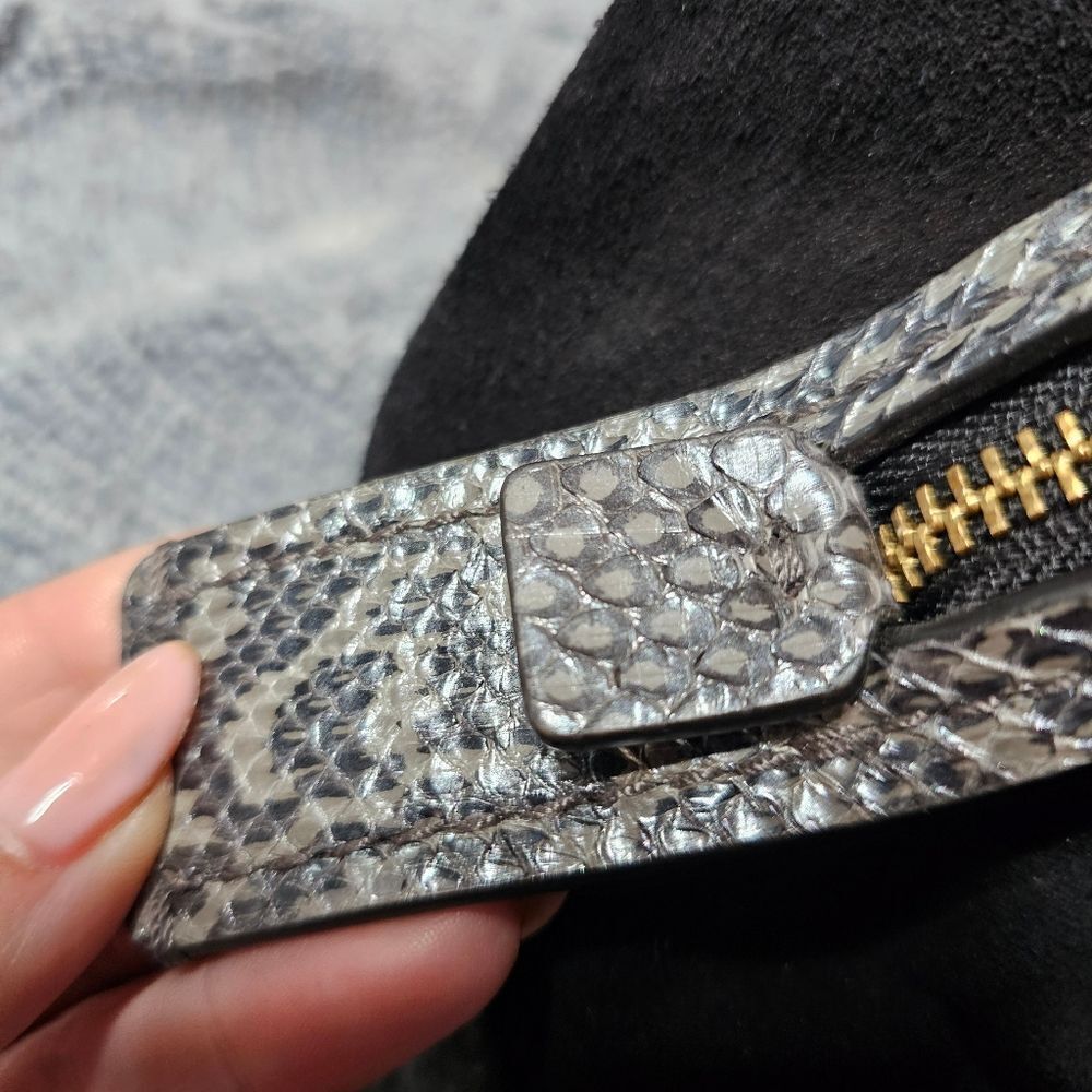 Coach Dalton 31 Shoulder Bag Purse in Colorblock with Pearlized Python Snakeskin - Picture 4 of 10